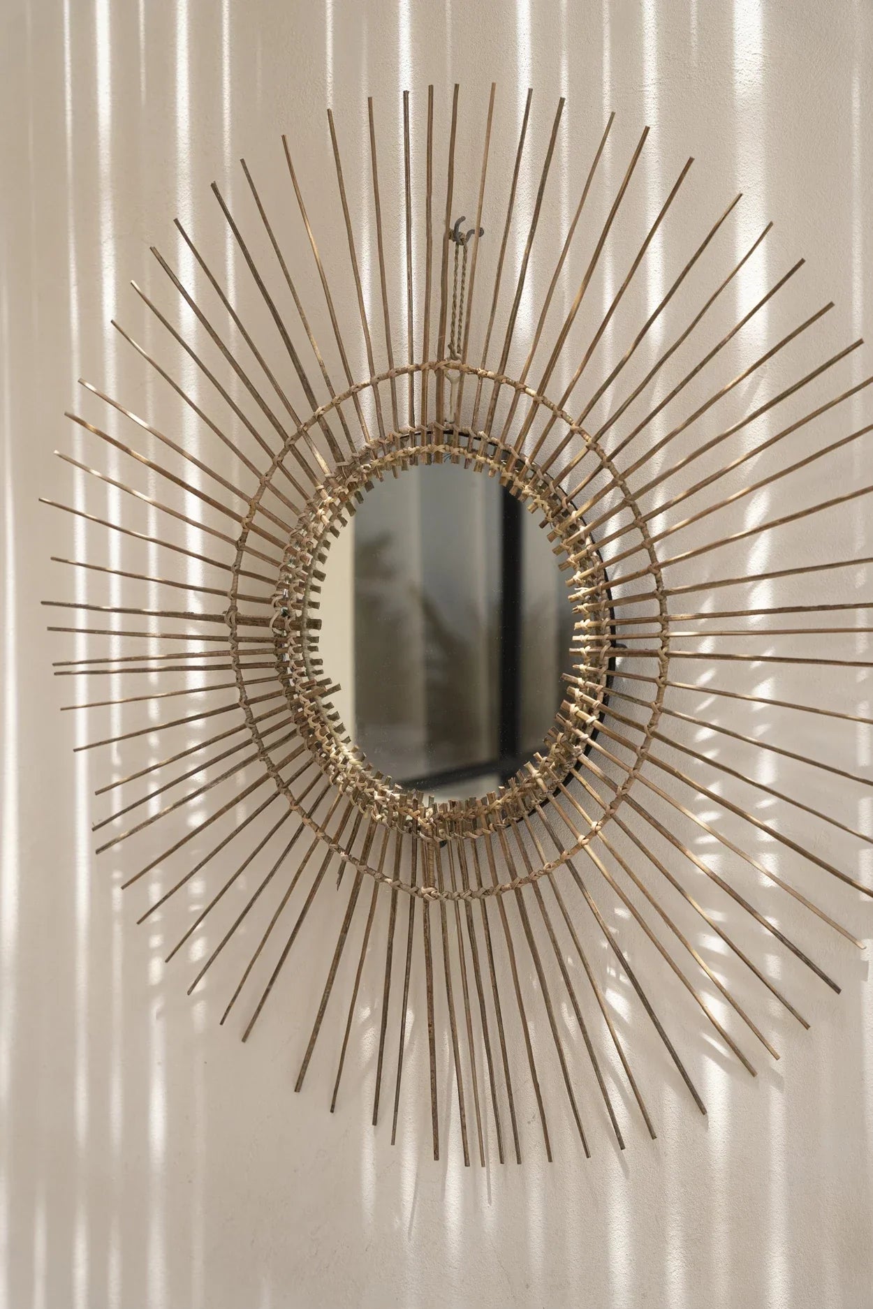 The Tropical Mirror - Natural - L in rattan — handmade luxury wall mirror curated by Laiyahome — view 4