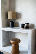 The Mushroom Stool - Natural in wood — handmade luxury stool curated by Laiyahome — view 2
