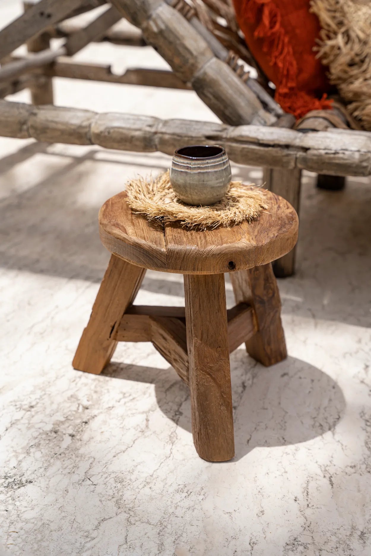 The Yatai Stool - Natural - M in wood — handmade luxury stool curated by Laiyahome — view 4
