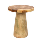 The Timber Conic Side Table - Natural - 50 in wood — handmade luxury side table curated by Laiyahome — view 3