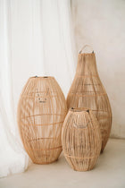 The Zuri Pendant - Natural - S in rattan — handmade luxury pendant lamp curated by Laiyahome — view 4