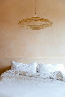 The Macaron Pendant - Natural - L in rattan — handmade luxury pendant lamp curated by Laiyahome — view 4