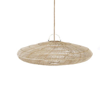 The Macaron Pendant - Natural - L in rattan — handmade luxury pendant lamp curated by Laiyahome — view 3