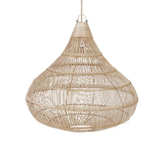 The Drop Pendant - Natural - M in rattan — handmade luxury pendant lamp curated by Laiyahome