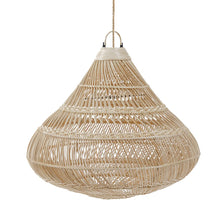 The Drop Pendant - Natural - L in rattan — handmade luxury pendant lamp curated by Laiyahome