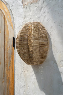 The Avanti Wall Applique - Natural - M in raffia — handmade luxury wall light curated by Laiyahome — view 4