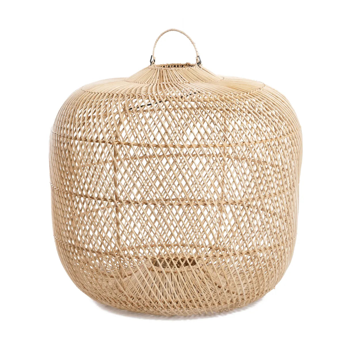 The Batu Bolong Pendant - Natural - M in rattan — handmade luxury pendant lamp curated by Laiyahome — view 3