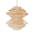 The Shiitake Pendant - Natural - L in rattan — handmade luxury pendant lamp curated by Laiyahome