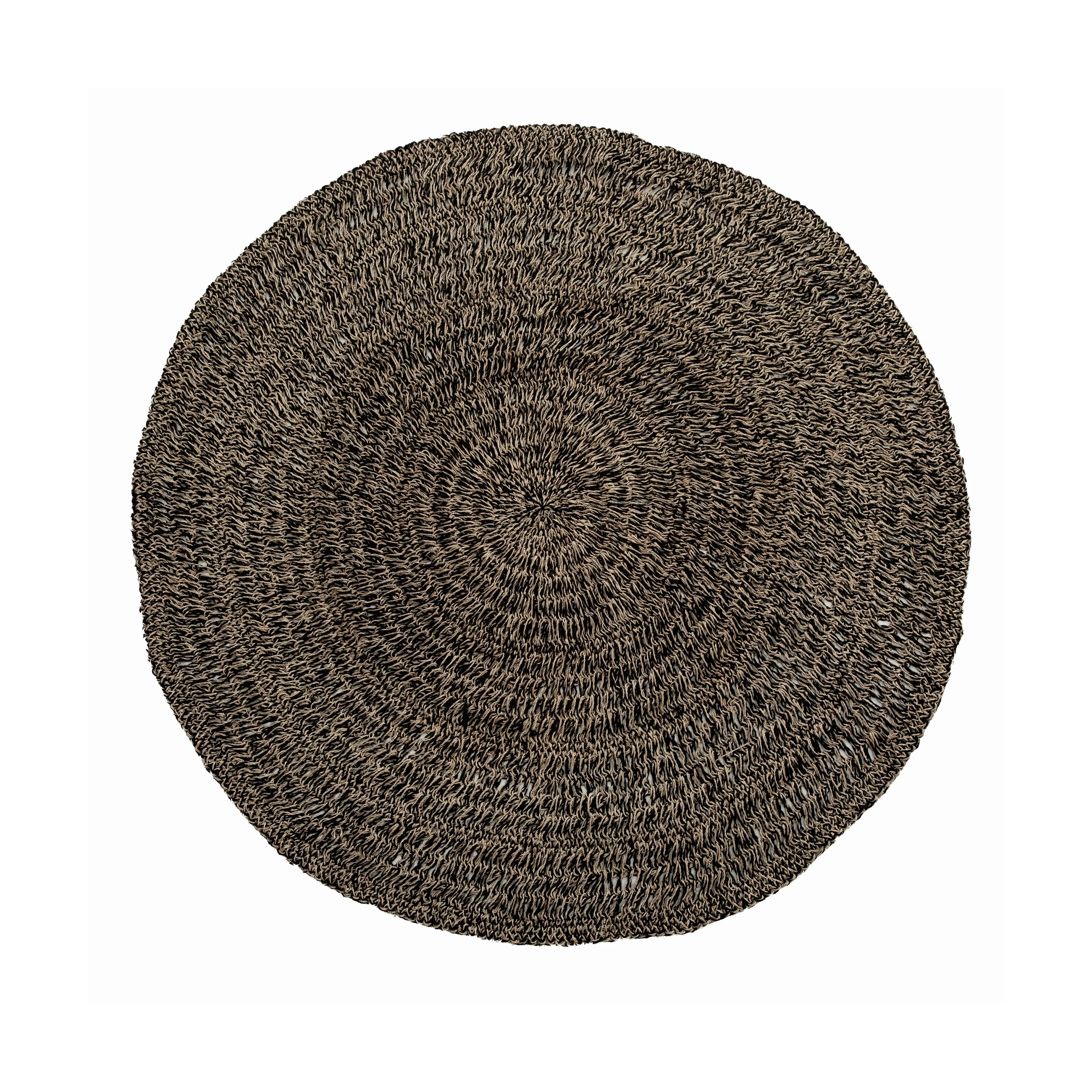 The Seagrass Carpet - Natural Black - 150 in seagrass — handmade luxury area rug curated by Laiyahome — view 3