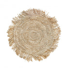 The Fringe Raffia Placemat Round - Natural in raffia — handmade luxury placemat curated by Laiyahome — view 3