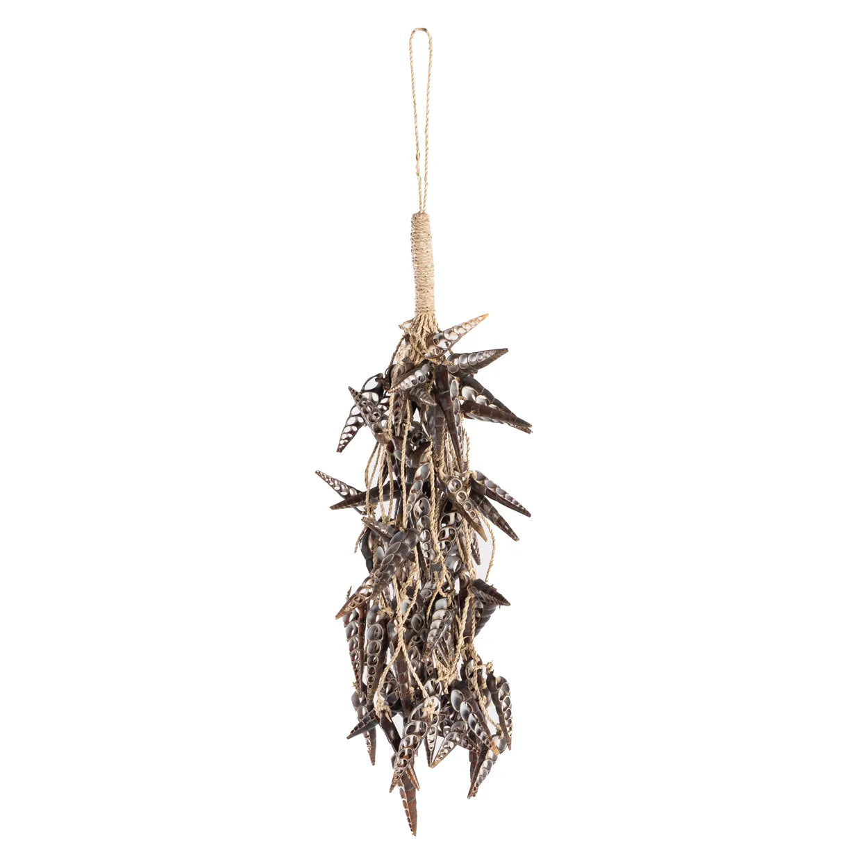 The Unicorn Shell Tassel - Brown in shell — handmade luxury wall decoration curated by Laiyahome — view 3