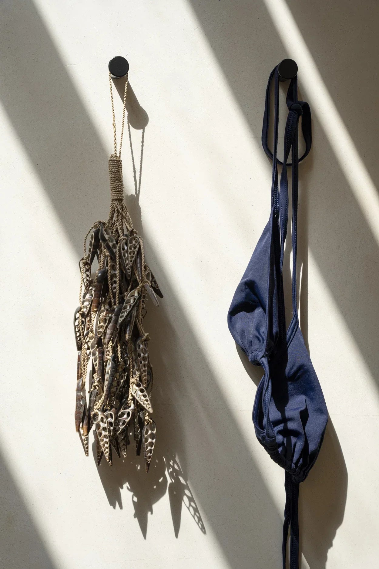 The Unicorn Shell Tassel - Brown in shell — handmade luxury wall decoration curated by Laiyahome — view 4