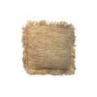 The Raffia Cushion Cover Square - Natural - 40x40 in raffia — handmade luxury cushion cover curated by Laiyahome — view 3