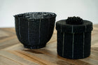 The Beaded Gift Box - Black in plastic — handmade luxury storage basket curated by Laiyahome — view 2