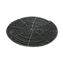 The Beaded Coaster - Black in plastic — handmade luxury coaster curated by Laiyahome — view 3