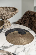The Beaded Coaster - Black in plastic — handmade luxury coaster curated by Laiyahome — view 2