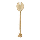 The Palm Tree Salad Fork - Gold in brass — handmade luxury table fork curated by Laiyahome — view 3