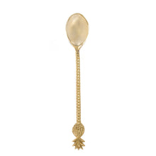 The Pineapple Spoon - Gold in brass — handmade luxury soup spoon curated by Laiyahome — view 3
