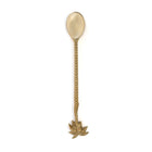 The Palm Tree Long Spoon - Gold in brass — handmade luxury coffee spoon curated by Laiyahome — view 3