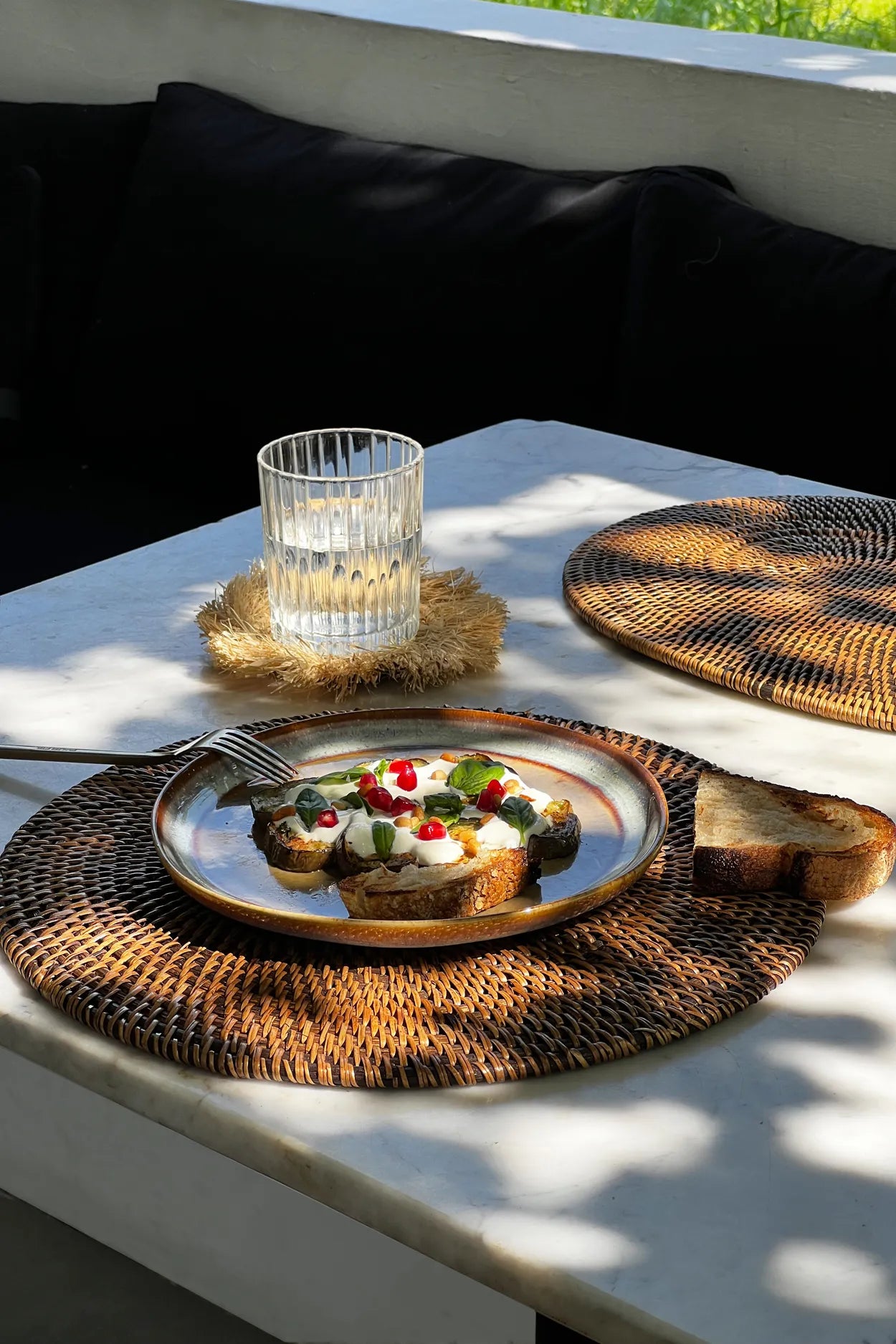 The Colonial Placemat - Natural Brown in rattan — handmade luxury placemat curated by Laiyahome — view 2