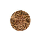 The Colonial Coaster - Natural Brown in rattan — handmade luxury coaster curated by Laiyahome — view 3