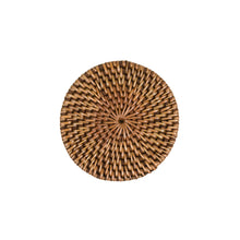 The Colonial Coaster - Natural Brown in rattan — handmade luxury coaster curated by Laiyahome — view 3