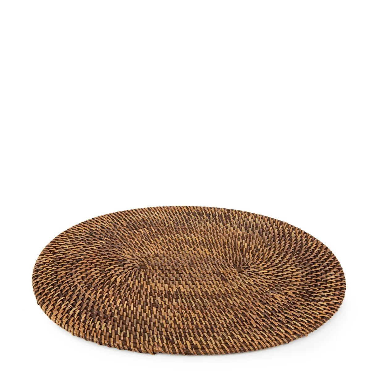 The Colonial Oval Placemat - Natural Brown in rattan — handmade luxury placemat curated by Laiyahome — view 3