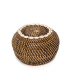 The Colonial Peek-a-Boo Basket - Natural Brown - S in rattan — handmade luxury storage basket curated by Laiyahome — view 3
