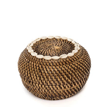 The Colonial Peek-a-Boo Basket - Natural Brown - S in rattan — handmade luxury storage basket curated by Laiyahome — view 3