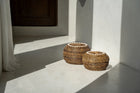 The Colonial Peek-a-Boo Basket - Natural Brown - M in rattan — handmade luxury storage basket curated by Laiyahome — view 4