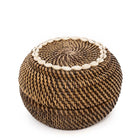 The Colonial Peek-a-Boo Basket - Natural Brown - M in rattan — handmade luxury storage basket curated by Laiyahome — view 3