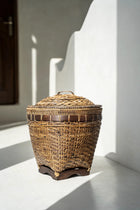 The Colonial Storage Basket - Natural Brown - M in rattan — handmade luxury storage basket curated by Laiyahome — view 2