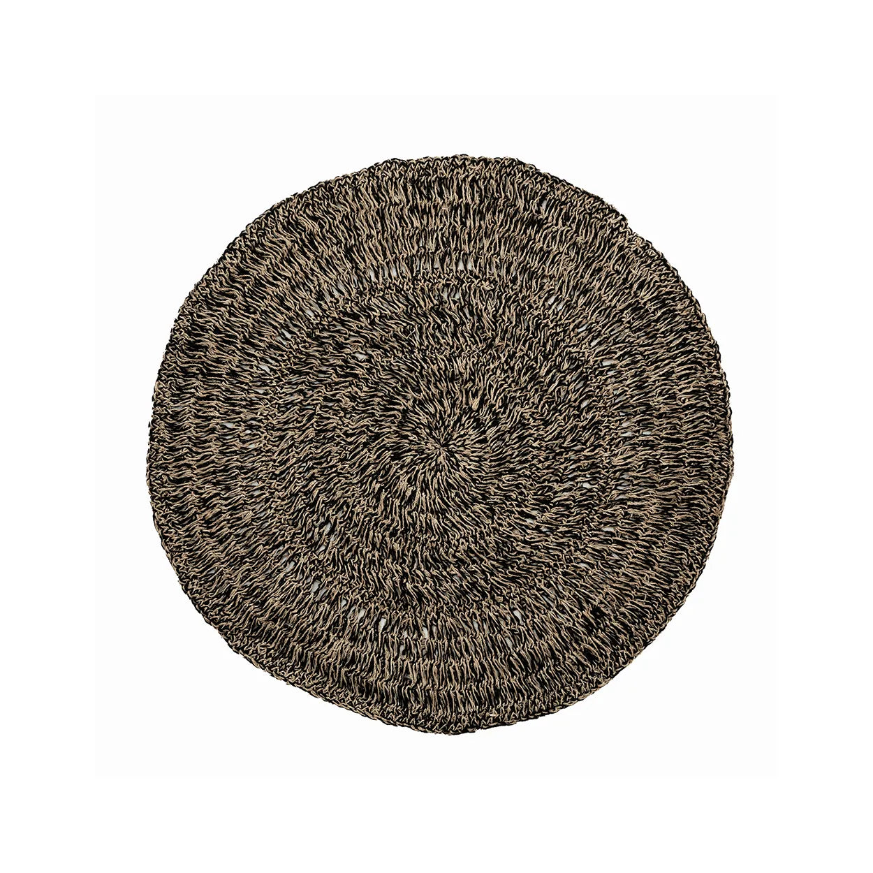 The Seagrass Carpet - Natural Black - 100 in seagrass — handmade luxury area rug curated by Laiyahome — view 3
