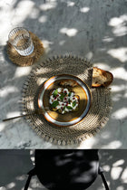 The Seagrass Shell Placemat - Natural in seagrass — handmade luxury placemat curated by Laiyahome — view 2