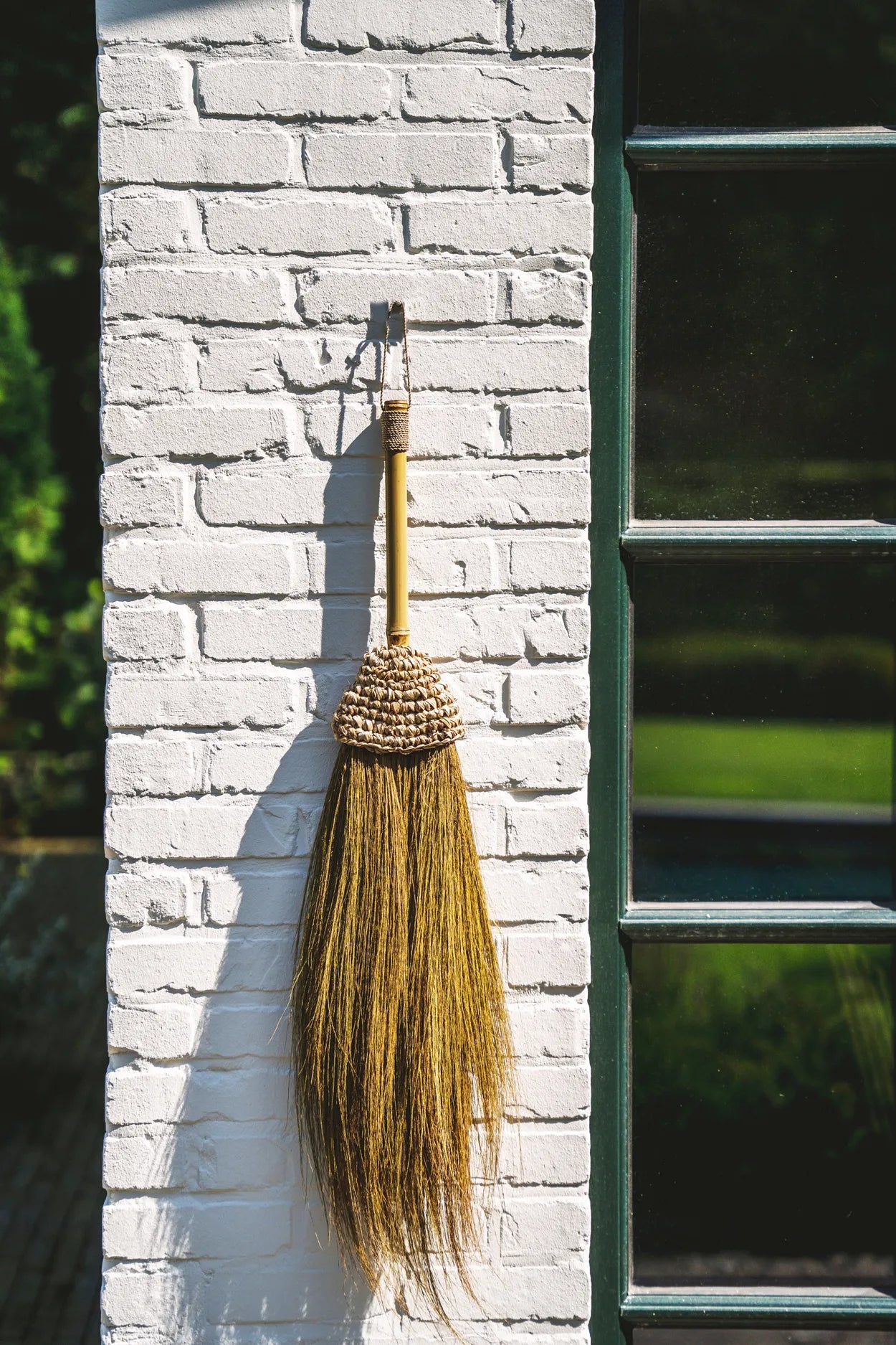 The Raffia Broom - Natural in raffia — handmade luxury broom curated by Laiyahome — view 4