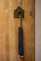 The Wooden Beads Tassel - Black in wood — handmade luxury wall decoration curated by Laiyahome — view 4