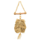 The Raffia Triangle in wood — handmade luxury wall decoration curated by Laiyahome — view 3