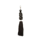 The Wooden Beads Keychain - Black in glass — handmade luxury keychain curated by Laiyahome — view 3