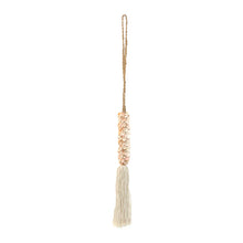The Shell & Cotton Tassel - Pink in shell — handmade luxury wall decoration curated by Laiyahome — view 3