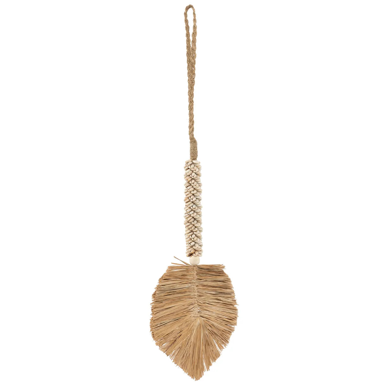 Pompon en coquillage de raphia - Crème Naturel