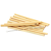 The Bamboo Straws - Set of 10 With Cleaning Brush in bamboo — handmade luxury straw curated by Laiyahome — view 3