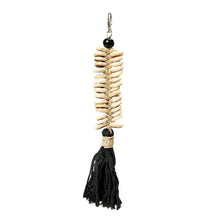 The Macrame Fishbone Keychain - Black in cotton — handmade luxury keychain curated by Laiyahome — view 3