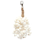 The Kai Shell Keychain - White in seagrass — handmade luxury keychain curated by Laiyahome — view 3