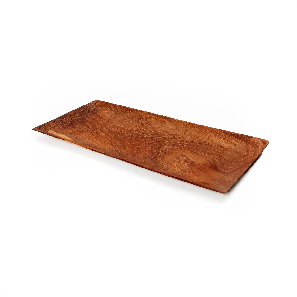 The Teak Root Sushi Plate - M in wood — handmade luxury dinner plate curated by Laiyahome — view 3