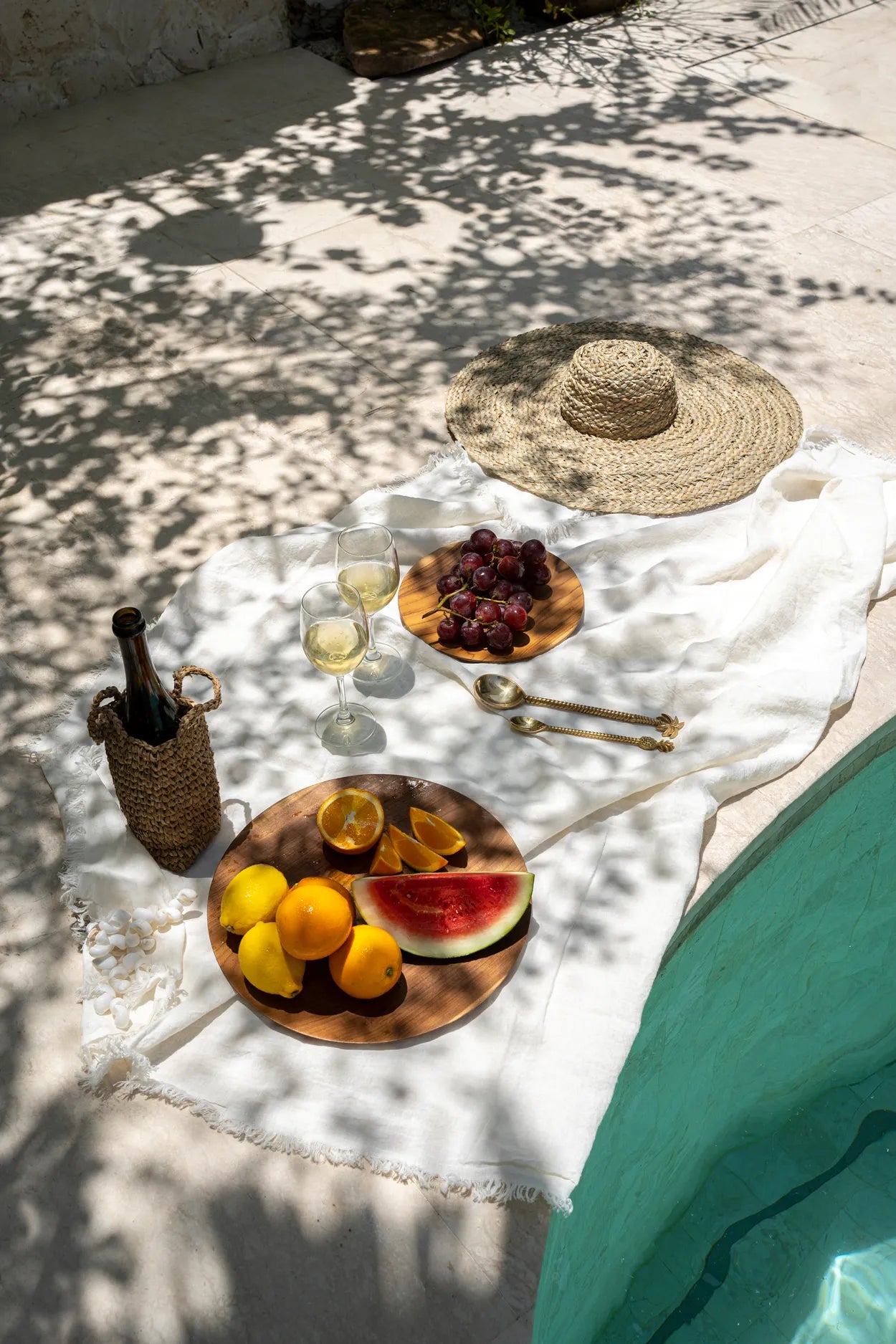 The Teak Root Round Plate - XL in wood — handmade luxury dinner plate curated by Laiyahome — view 2