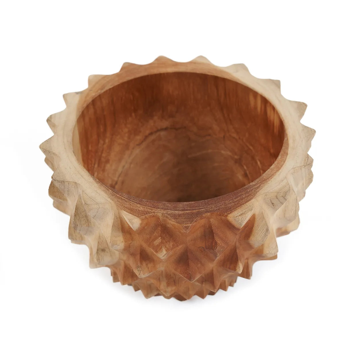The Teak Root Durian Bowl - S in wood — handmade luxury bowl curated by Laiyahome — view 3