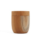 The Teak Root Jar Low - M in wood — handmade luxury storage jar curated by Laiyahome