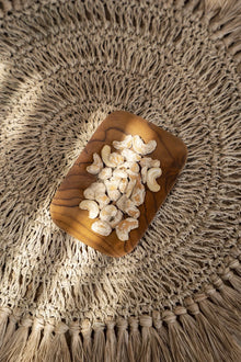 The Teak Root Side Dish - Rectangular in wood — handmade luxury dinner plate curated by Laiyahome — view 4