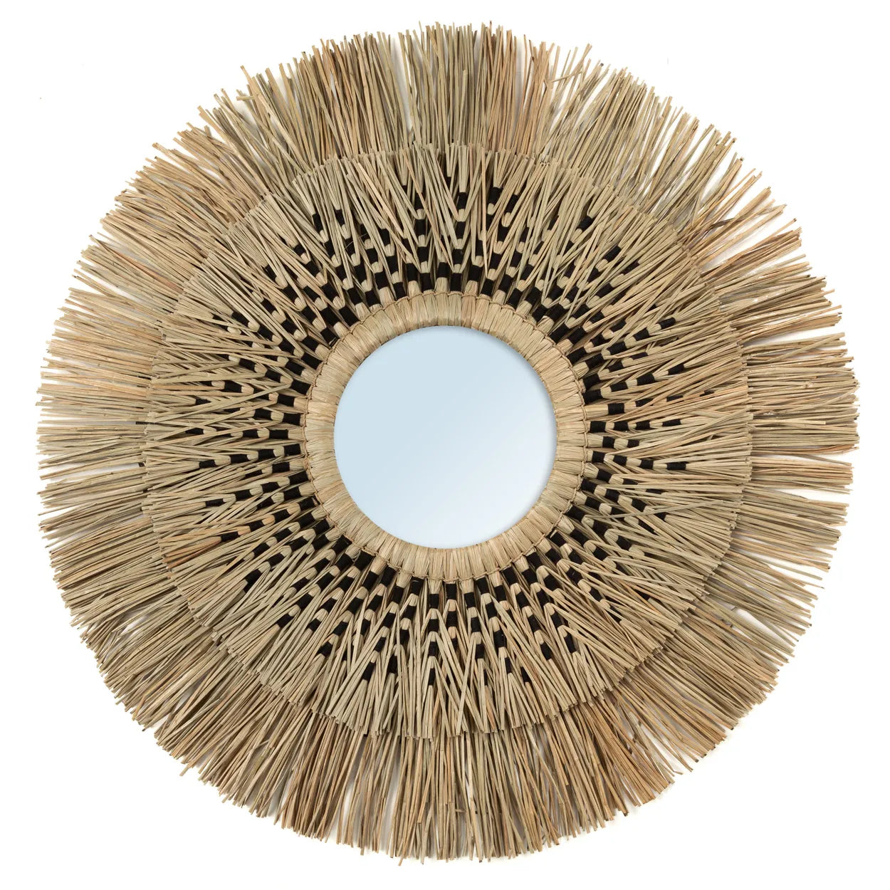 The Havana Mirror - Natural Black - L in glass — handmade luxury wall mirror curated by Laiyahome — view 3