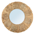 The Palm Tree Mirror - Natural - M in raffia — handmade luxury wall mirror curated by Laiyahome — view 3